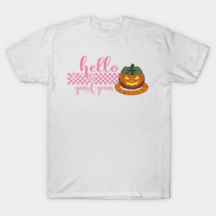 Hello Gourd-geous Funny Halloween Pumpkin T-Shirt